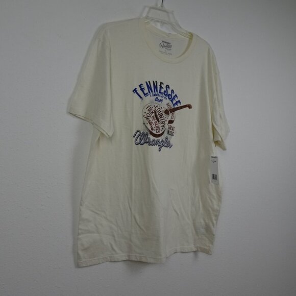Wrangler Nashville T Shirt Men's Size XL Beige Music Guitar Country Theme - Picture 3 of 10